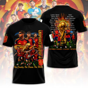 Spain National Team 2026 FIFA World Cup Champions 3D Apparel - TANTN24344