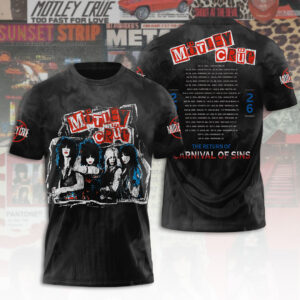 Mötley Crüe Tour 2026  3D Apparel - TANTN24357