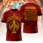 Spain National Team 2026 FIFA World Cup Champions 3D Apparel – TANTN24361