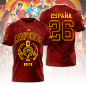 Spain National Team 2026 FIFA World Cup Champions 3D Apparel - TANTN24361