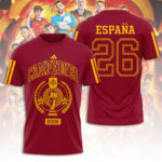 Spain National Team 2026 FIFA World Cup Champions 3D Apparel – TANTN24362