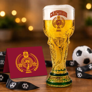 Spain FIFA World Cup 2026 Trophy Glass Cup - TANTN24372