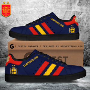 Spain National Team 2026 FIFA World Cup Champions Custom SS Shoes - TANTN24383