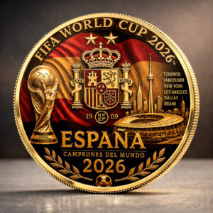 Spain National Team 2026 FIFA World Cup Champions Commemorative Coin - TANTN24395