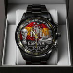 Spain National Team 2026 FIFA World Cup Champions Black Stainless Steel Watch – TANTN24397