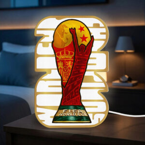 Spain National Team 2026 FIFA World Cup Champions Custom Shape Acrylic Light Box - TANTN24420