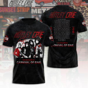 Mötley Crüe Tour 2026 3D Apparel - TANTN24435