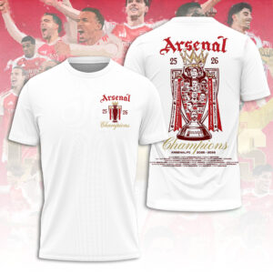 Arsenal FC Premier League Champions 25/26 3D Apparel - TANTN24492