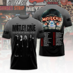 Mötley Crüe Tour 2026 3D Apparel - TANTN24441