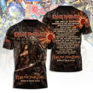 Iron Maiden Tour 2026 3D Apparel - TANTN24465
