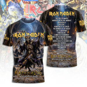 Iron Maiden Tour 2026 3D Apparel - TANTN24525