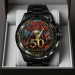 Iron Maiden 50 Years Anniversary Black Stainless Steel Watch – TANTN24560