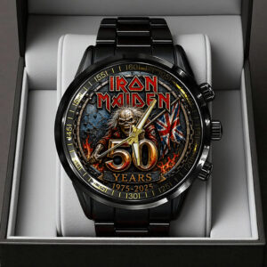 Iron Maiden 50 Years Anniversary Black Stainless Steel Watch - TANTN24560
