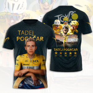Tadej Pogacar 2026 Tour de France Winner 3D Apparel - HOATT19938
