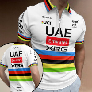 Tadej Pogacar Tour de France Winner 2026 Zip Polo Shirt - TANTN24595