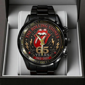 The Rolling Stones 65 Years Anniversary Black Stainless Steel Watch - TANTN24555