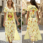 Winnie-the-Pooh 100th Anniversary Short Sleeve Maxi Dress – HOATT19357