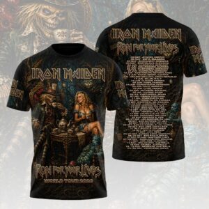 Iron Maiden 2026 World Tour 3D Apparel - HOATT19488
