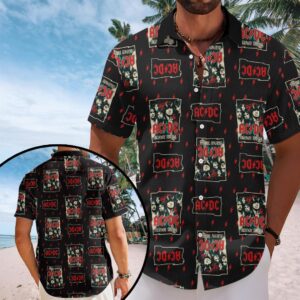AC/DC Short Sleeve Button-Down Shirt - HOATT20112