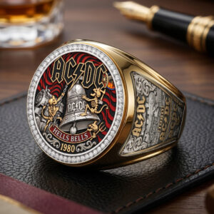 AC/DC 3D Engraved Ring - TMTHU8014