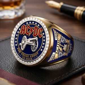 AC/DC 3D Engraved Ring - TMTHU8053