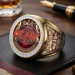 AC/DC 3D Engraved Ring - TMTHU8057