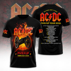 AC/DC Tour 2026 3D Apparel - TANTN24910