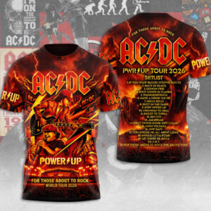 AC/DC World Tour 2026 3D Apparel - TMTHU8118