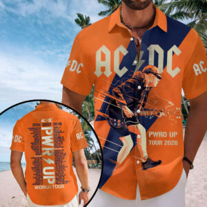 AC/DC World Tour 2026 Short Sleeve Button-Down Shirt – HOATT20102