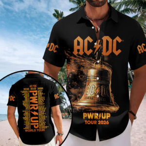 AC/DC World Tour 2026 Short Sleeve Button-Down Shirt - HOATT20191