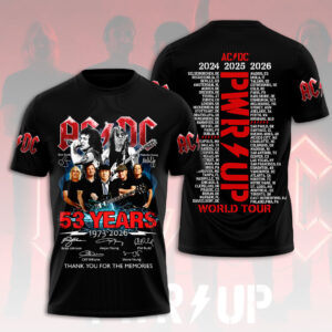 AC/DC World Tour 2026 3D Apparel - HOATT20096