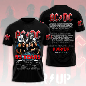AC/DC World Tour 2026 3D Apparel - HOATT20097