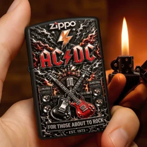 AC/DC Zippo Lighter Case (No Insert) - TANTN24991
