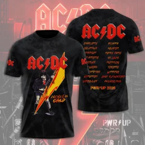 AC/DC Tour 2026 3D Apparel - TANTN24909