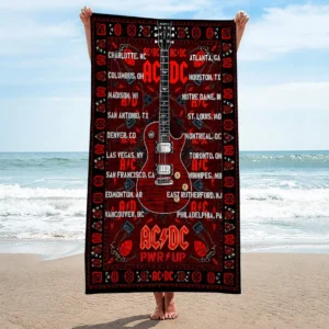 AC/DC World Tour 2026 Rectangle Beach Towel - HOATT20382