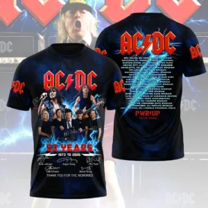 AC/DC World Tour 2026 3D Apparel - HOATT20340