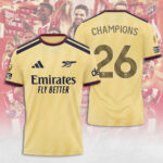 Arsenal FC Premier League Champions 25/26 3D Apparel – TANTN24709