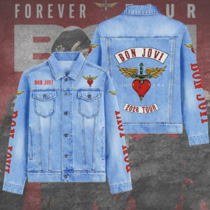 Bon Jovi 2D Denim Jacket - TANTN24756