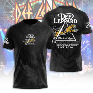 Def Leppard 50th Anniversary 3D Apparel - TANTN24677