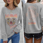 Def Leppard Tour 2026 Round Neck Raglan Sleeve Sweatshirt – TANTN24680
