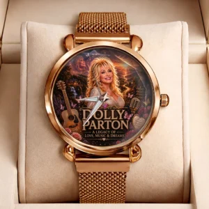 Dolly Parton Mesh Strap Quartz Watch - TMTHU8951