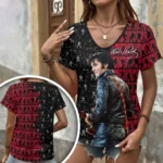Elvis Presley 3D Women’s V-Neck T-Shirt – HOATT20697