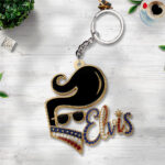 Elvis Presley Custom Shape 2-sided Keychain – TANTN24729