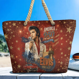 Elvis Presley Hemp Rope Tote Bag - TANTN24725
