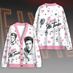 Elvis Presley Knitted V-neck Cardigan - HOATT20595