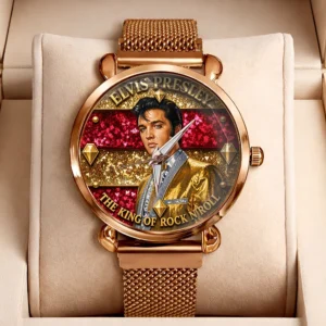 Elvis Presley Mesh Strap Quartz Watch - TMTHU8702