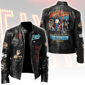 Elvis Presley Motorcycle Leather Jacket - HOATT20465