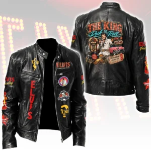 Elvis Presley Motorcycle Leather Jacket - HOATT20587
