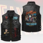 Elvis Presley Premium 2D Sleeveless Leather Vest – HOATT20522