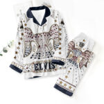 Elvis Presley Satin Pajama Set with Piping – TMTHU7985